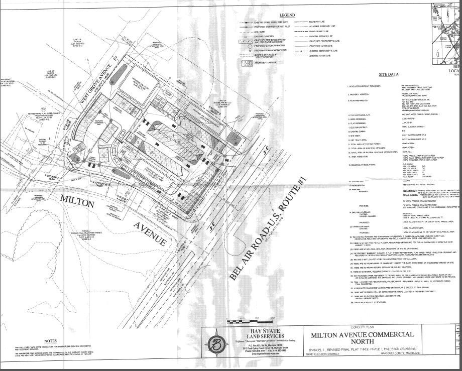 Restaurants/Retail Trade/Services Development Proposed in Fallston; Community Input Meeting Oct. 21